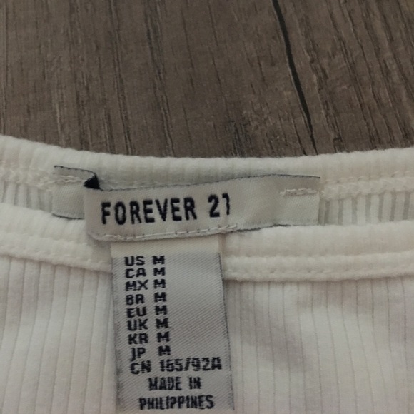 White off the shoulder dropped top - Picture 4 of 4