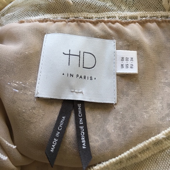 ANTHROPOLOGIE HD in Paris Silver Lace Top - Picture 7 of 8