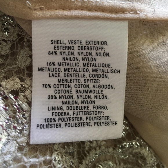 ANTHROPOLOGIE HD in Paris Silver Lace Top - Picture 8 of 8