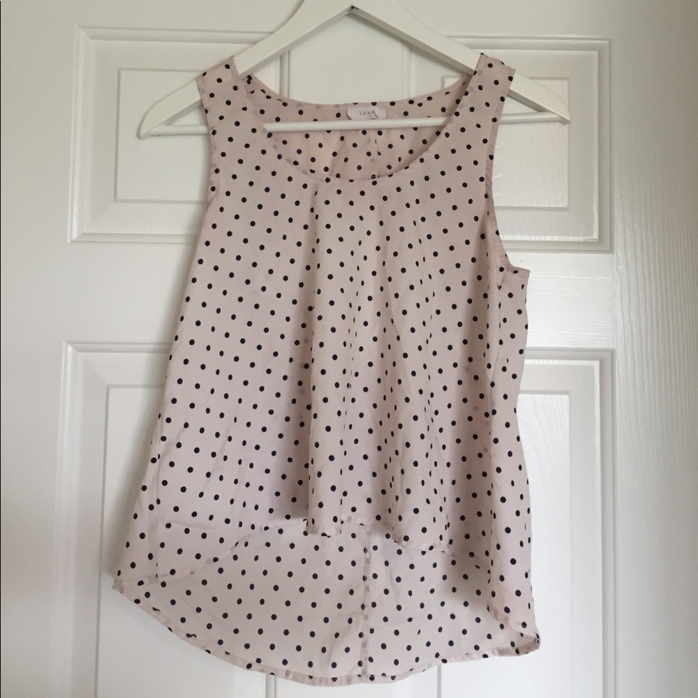 Polka dot crop top