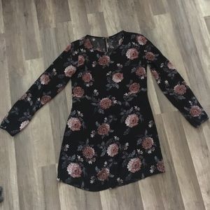 Forever 21 black floral dress