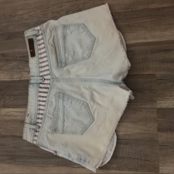 American flag denim shorts - Picture 2 of 5