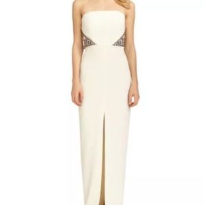 Badgley Mischka Deco Strapless Dress