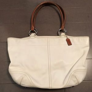 COACH Leather Shoulder Tote
