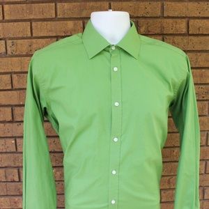 Beverly Hills Polo Club Green Button Up size Large