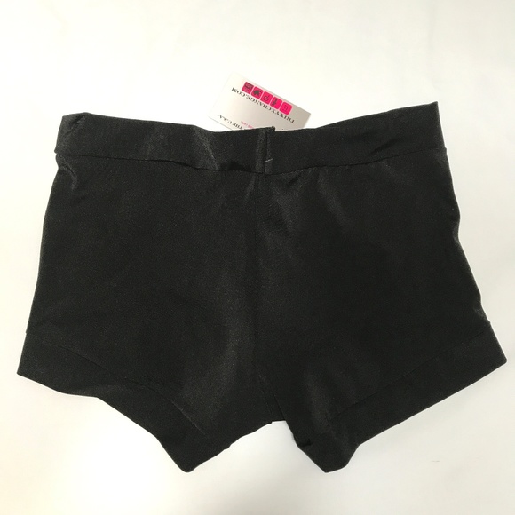 Black Shiny Wet Look Boyshorts - Medium - Picture 2 of 3