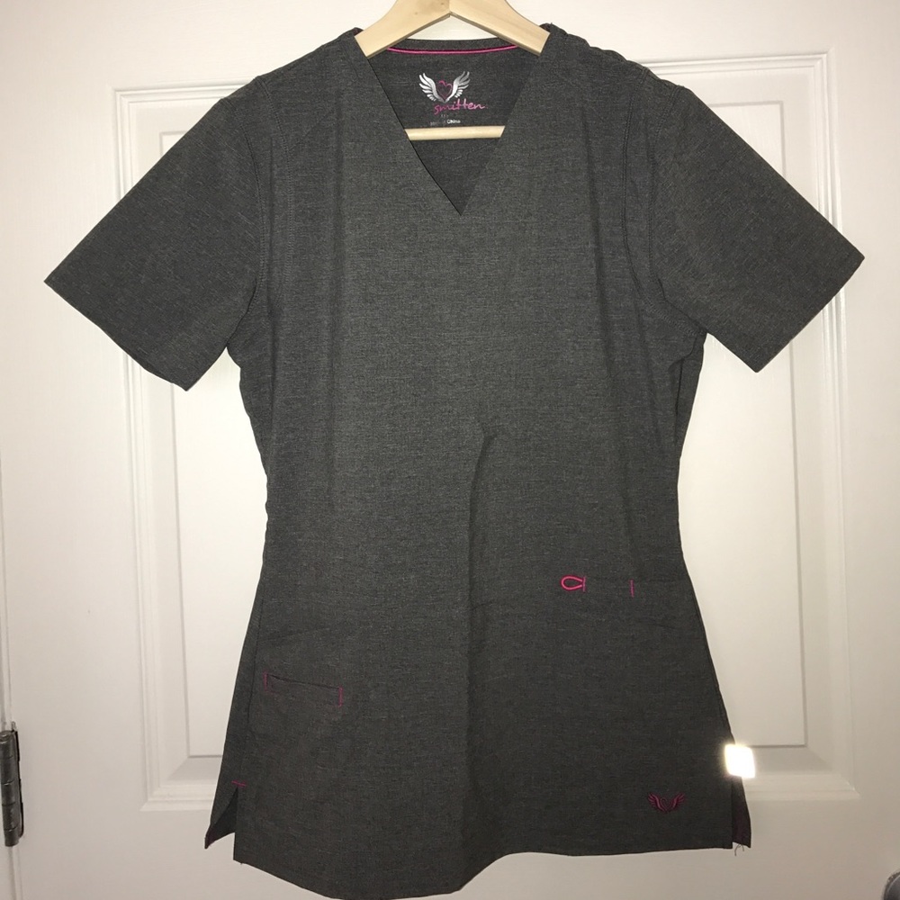 smitten scrub top