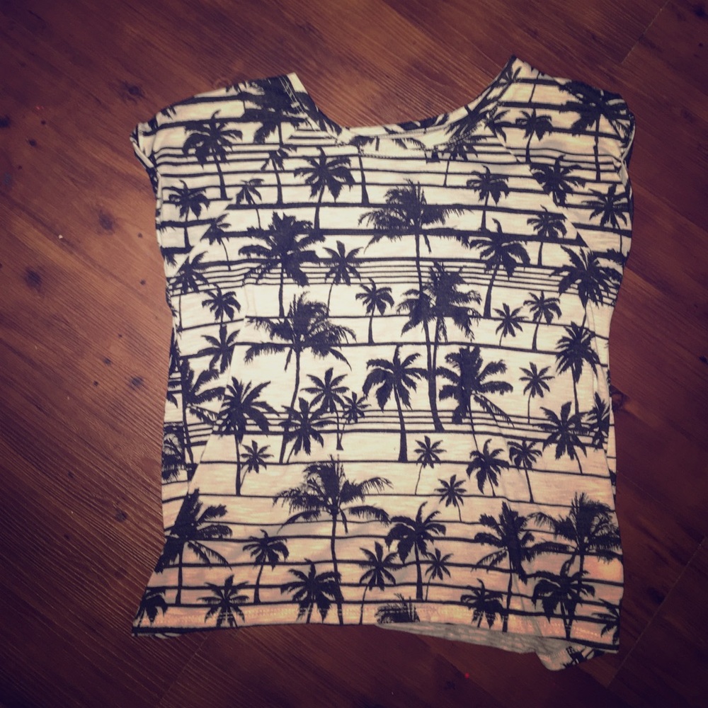 Palm Tree Crop Top