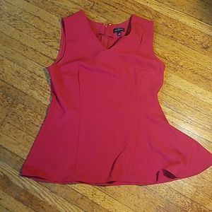 The Limited sleeveless peplum top size small