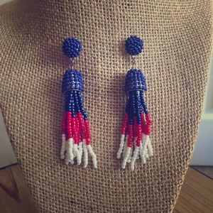 Patriotic Tassel Earrings
