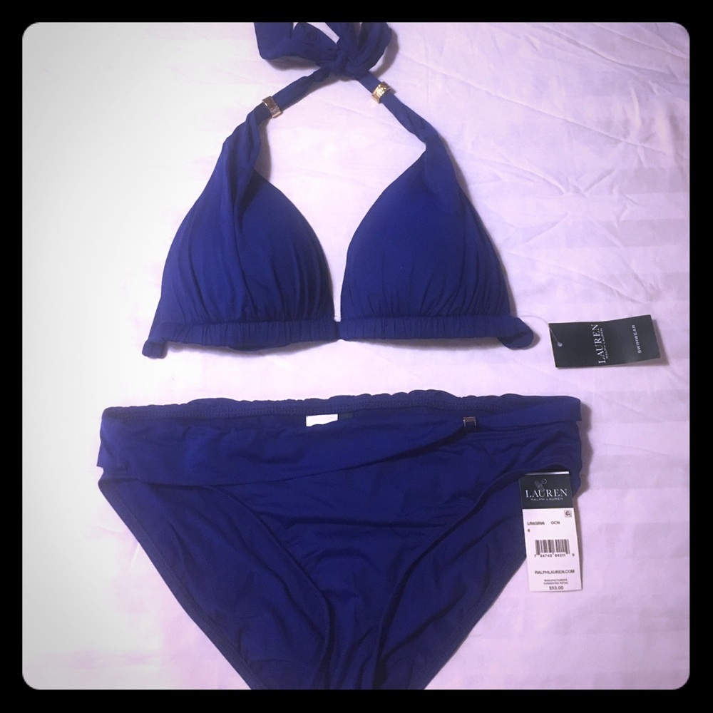 New Ralph Lauren Blue bikini