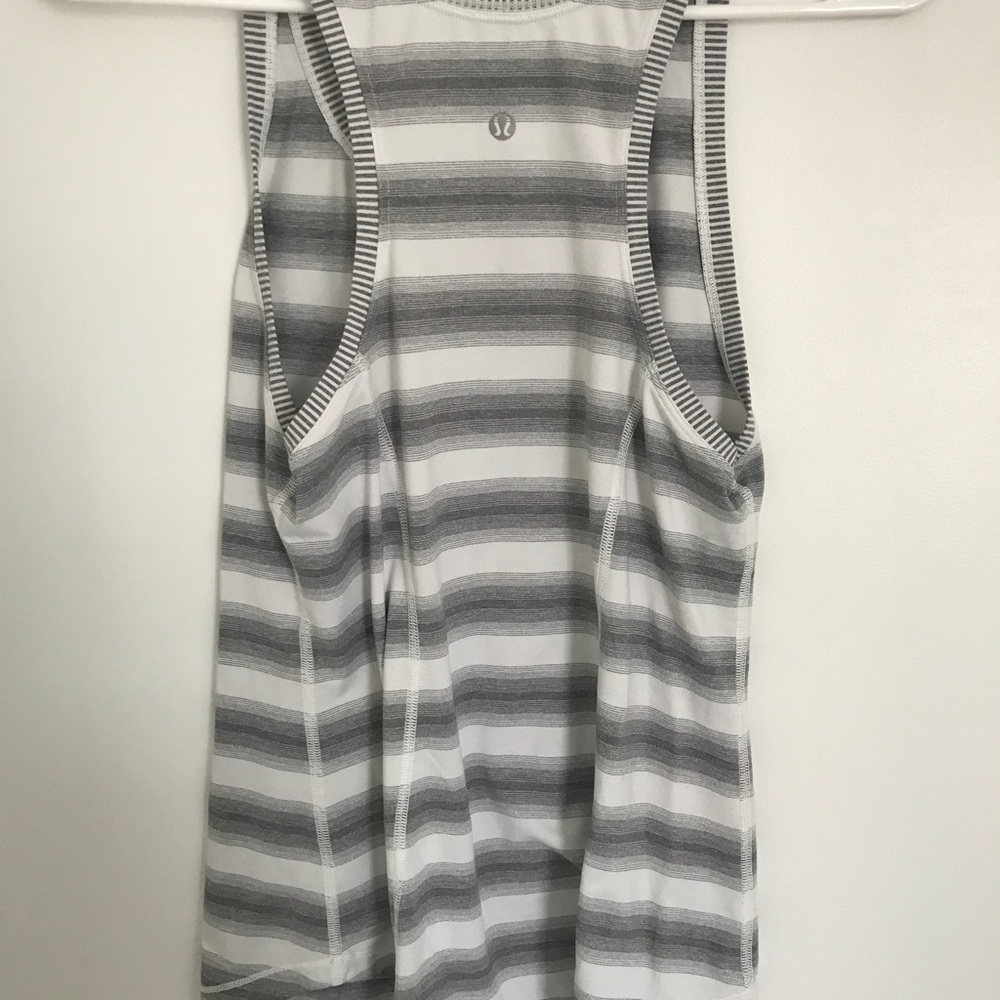 Lululemon Striped Tank, size small. Lightly worn.