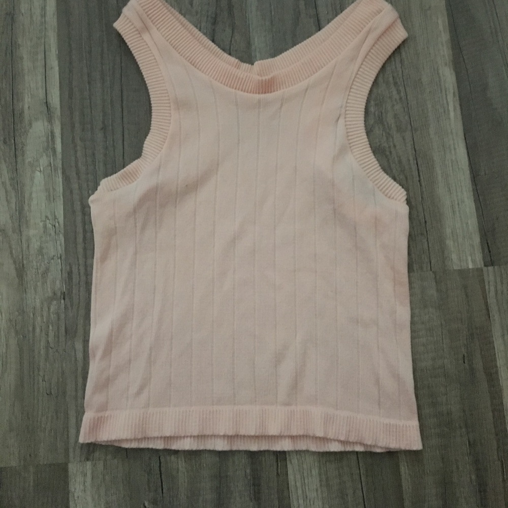 Pastel pink cropped tank