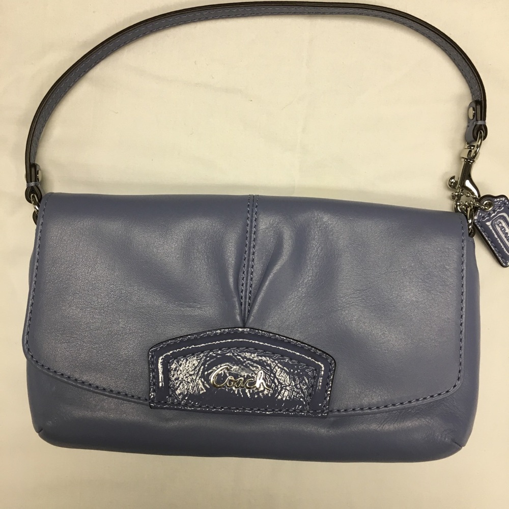 Periwinkle coach wristlet