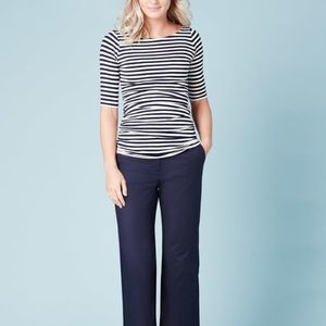 Boden ruched stripe top.