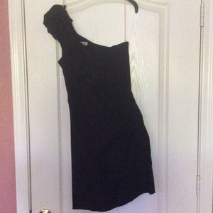One shoulder evening dress
