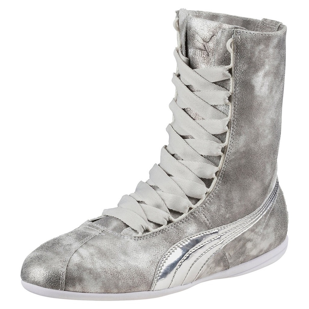 PUMA Silver Metallic Eskiva Sneaker Shoe