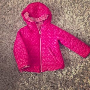 3T girl pink reversible jacket