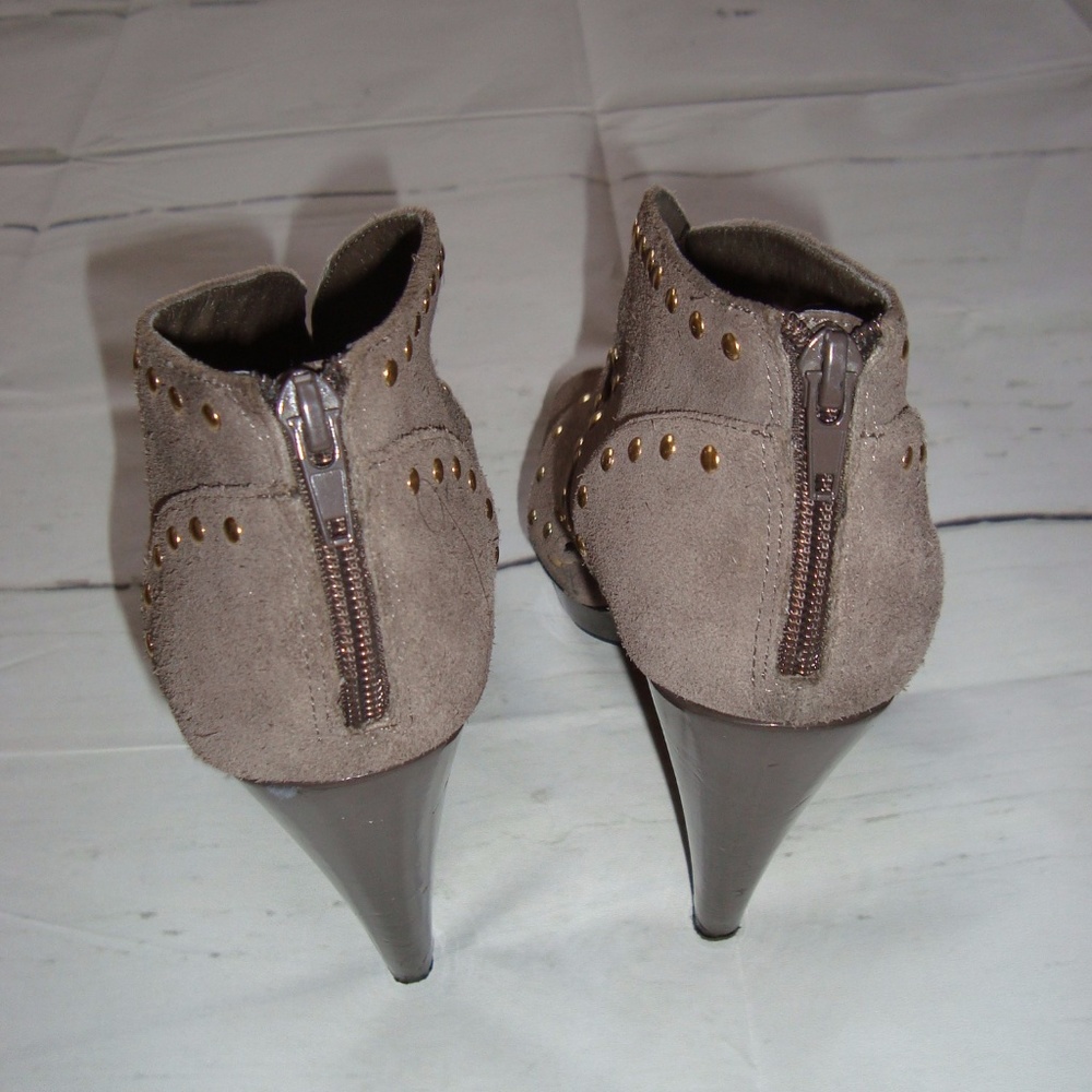 Steve Madden P-Diem Suede Peep-toe Ankle Bootie - Picture 4 of 8