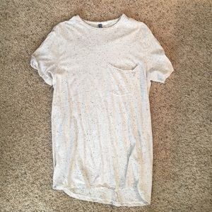 White T-Shirt w/ Black Speckles