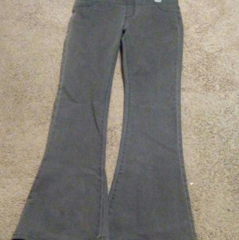 High waisted jeggings with bell bottom