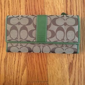 Coach signature wallet