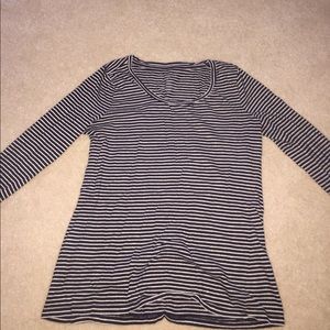 Ann taylor long sleeves striped top