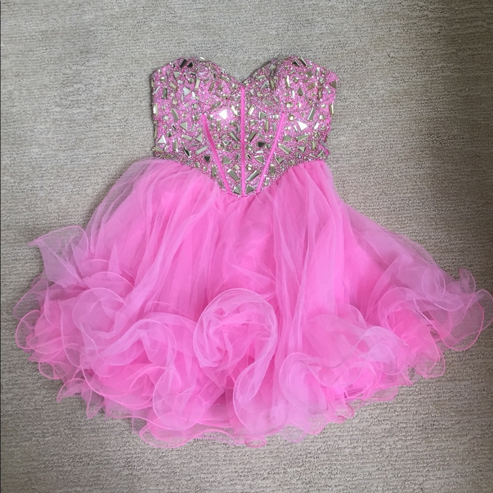 Pink Sequin Dress