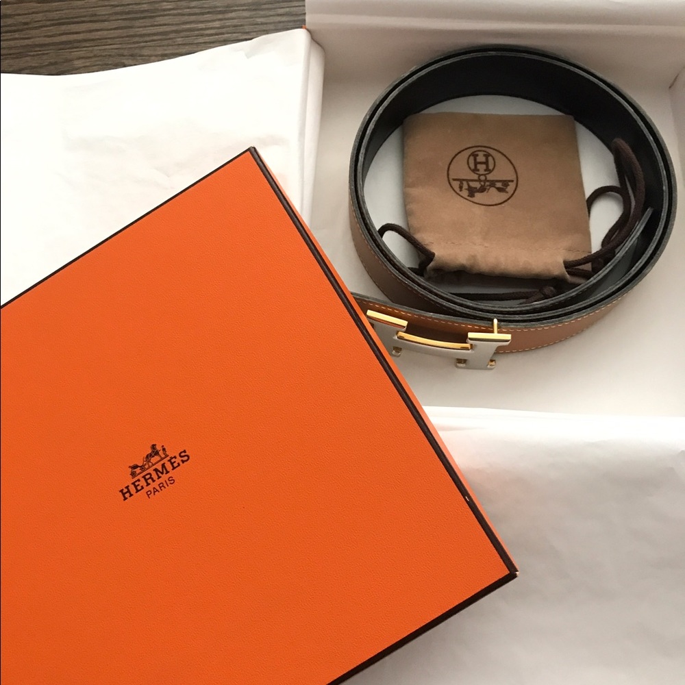 Hermés H belt (reversible)