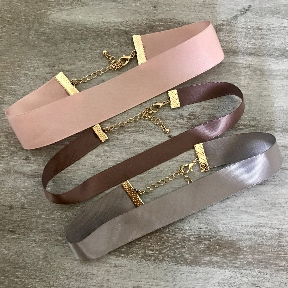 3-piece || Ribbon Choker Set