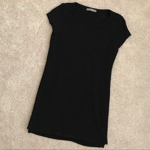 Textured Black Tee