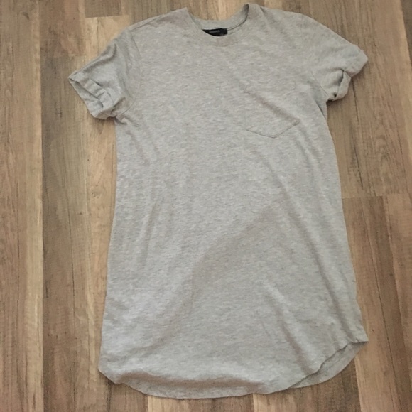 Grey T-shirt dress - Picture 1 of 7