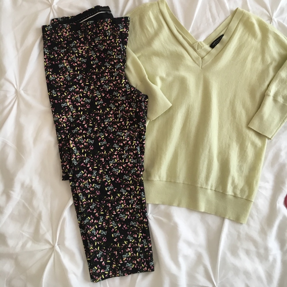 Banana republic ditsy floral print pants