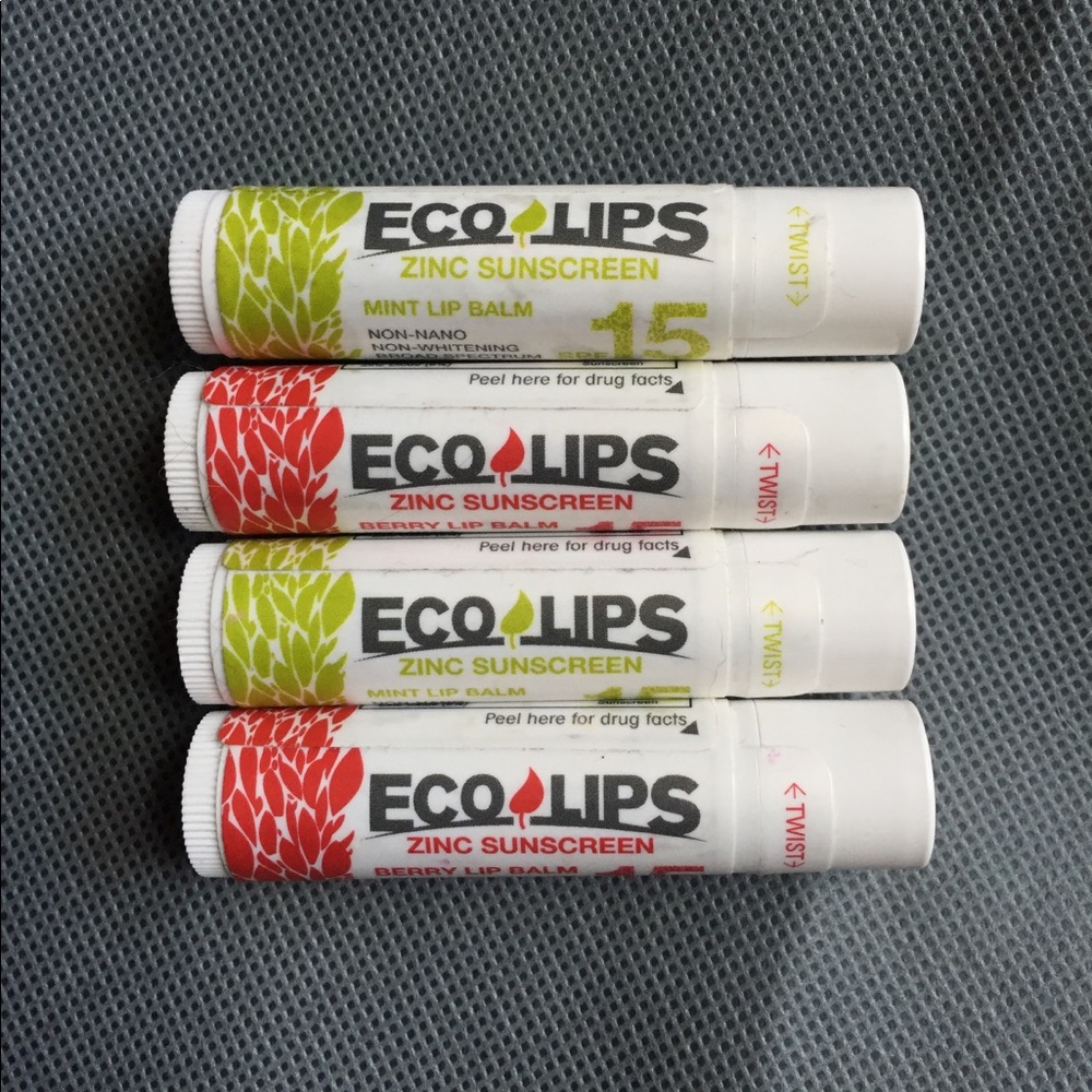 Bundle of 4 Eco Lips Lip Balm SPF 15