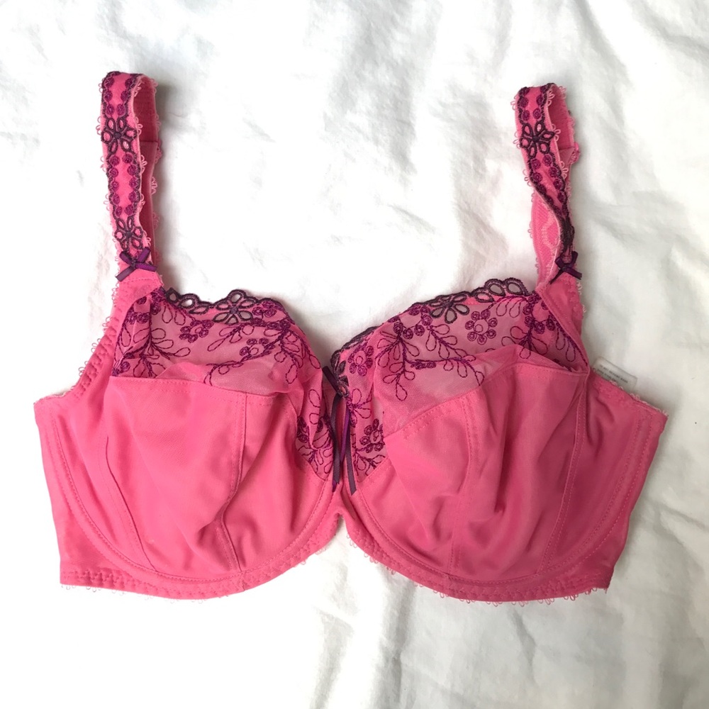 Very cute hot pink and purple bra
