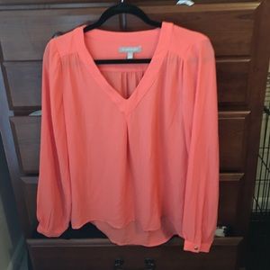 Coral blouse