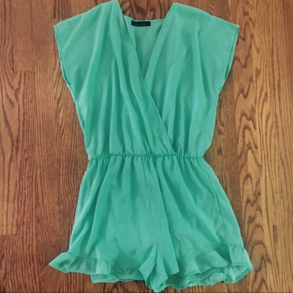 Honey Punch Dresses & Skirts - Honey Punch Medium Turquoise Surplus Romper