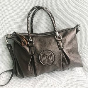 Liz Claiborne Metallic Taupe Handbag Purse
