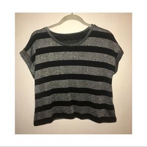 Black and Silver top