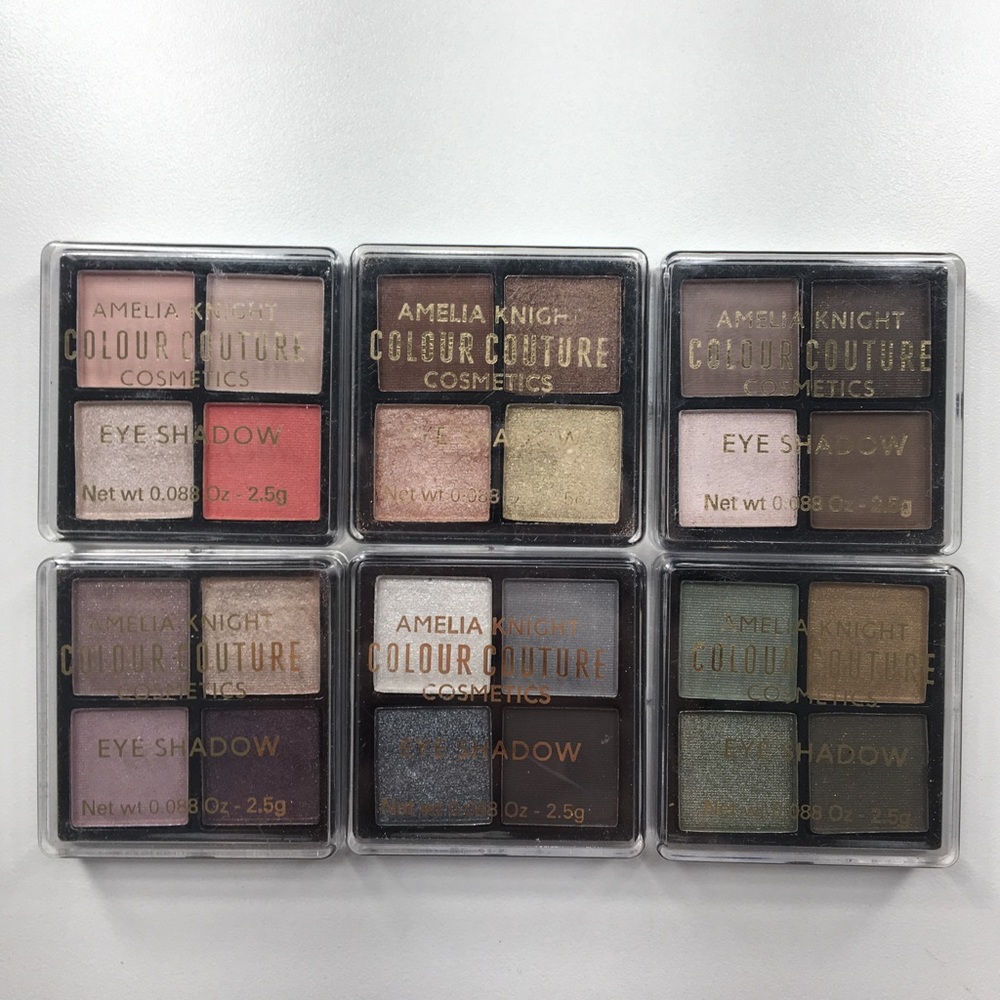 Amelia Knight set of 6 eyeshadow quads