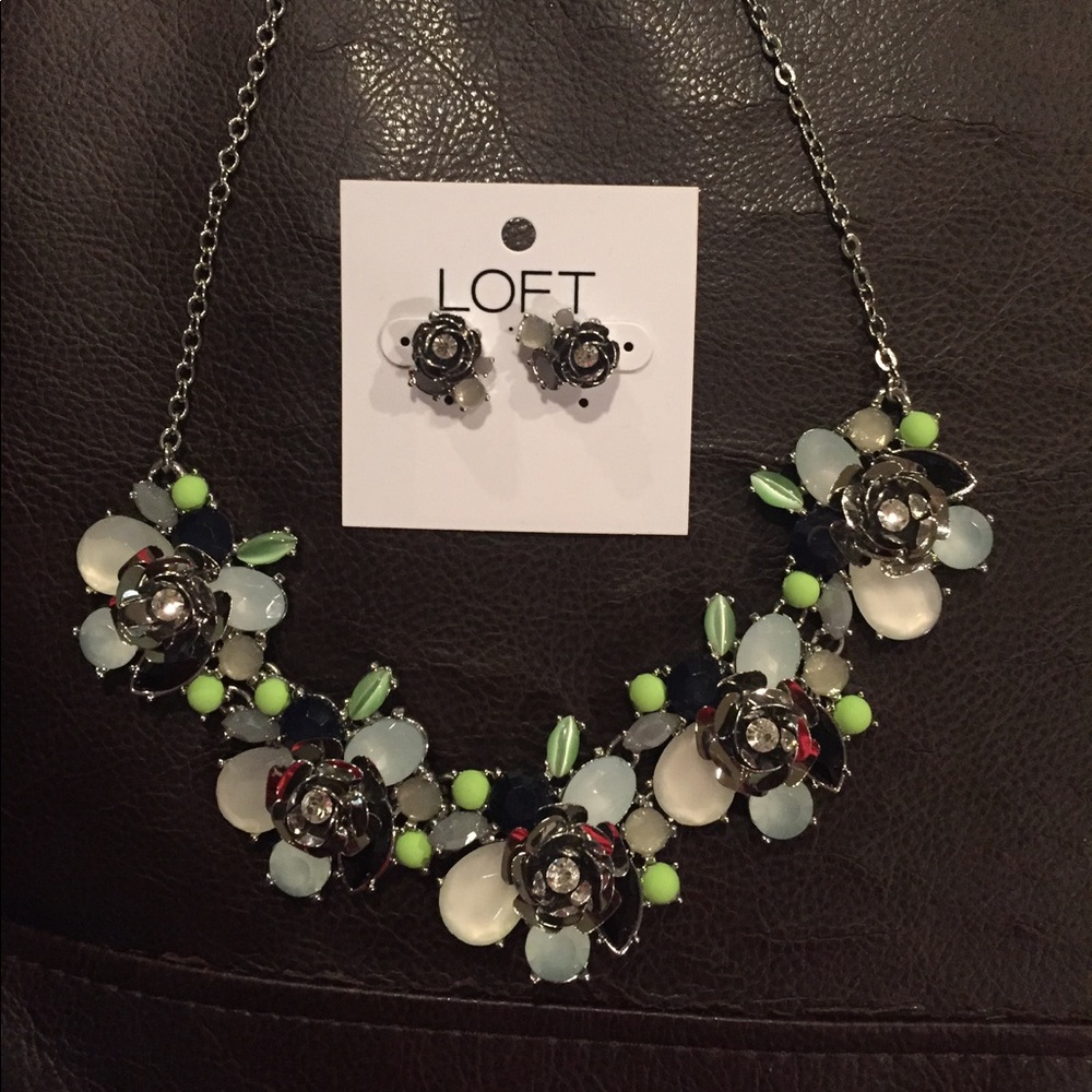 Loft earrings and Necklace