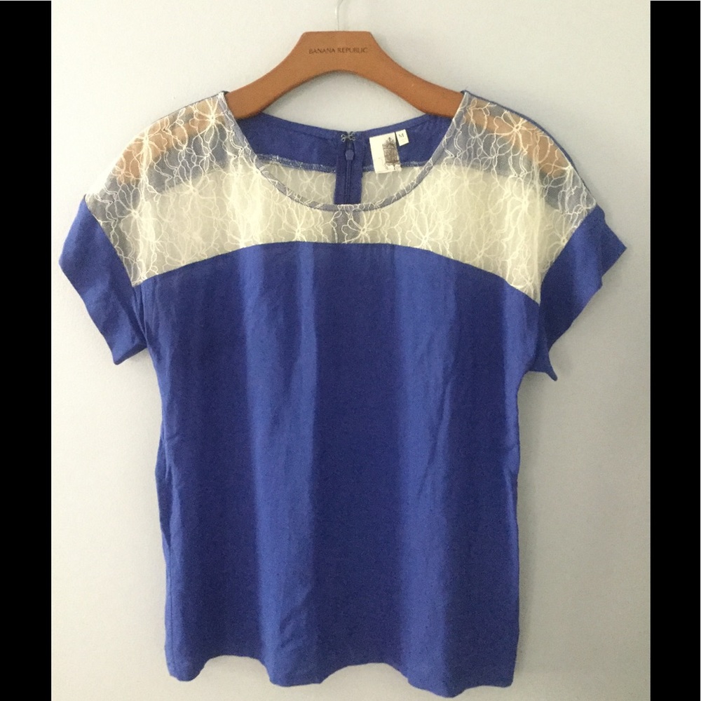 Francesca's Collection Lace Detail Top