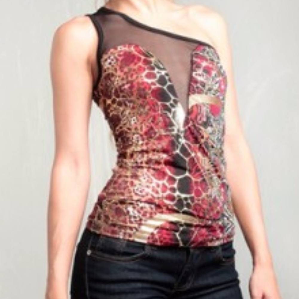 Mesh Asymmetrical Top