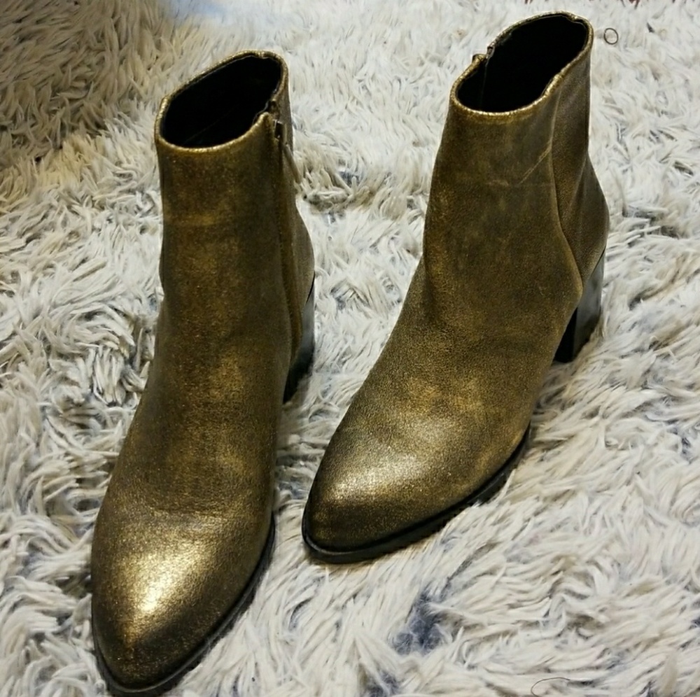 Sam edelman gold joey boot