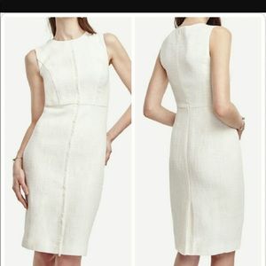 Ann Taylor Tweed/boucle sheath dress