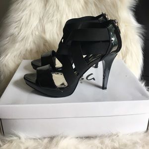 BCBG strappy heels