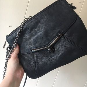 Botkier Black Leather Crossbody Bag