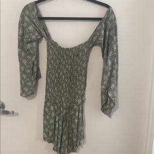 Blue Life off the shoulder romper