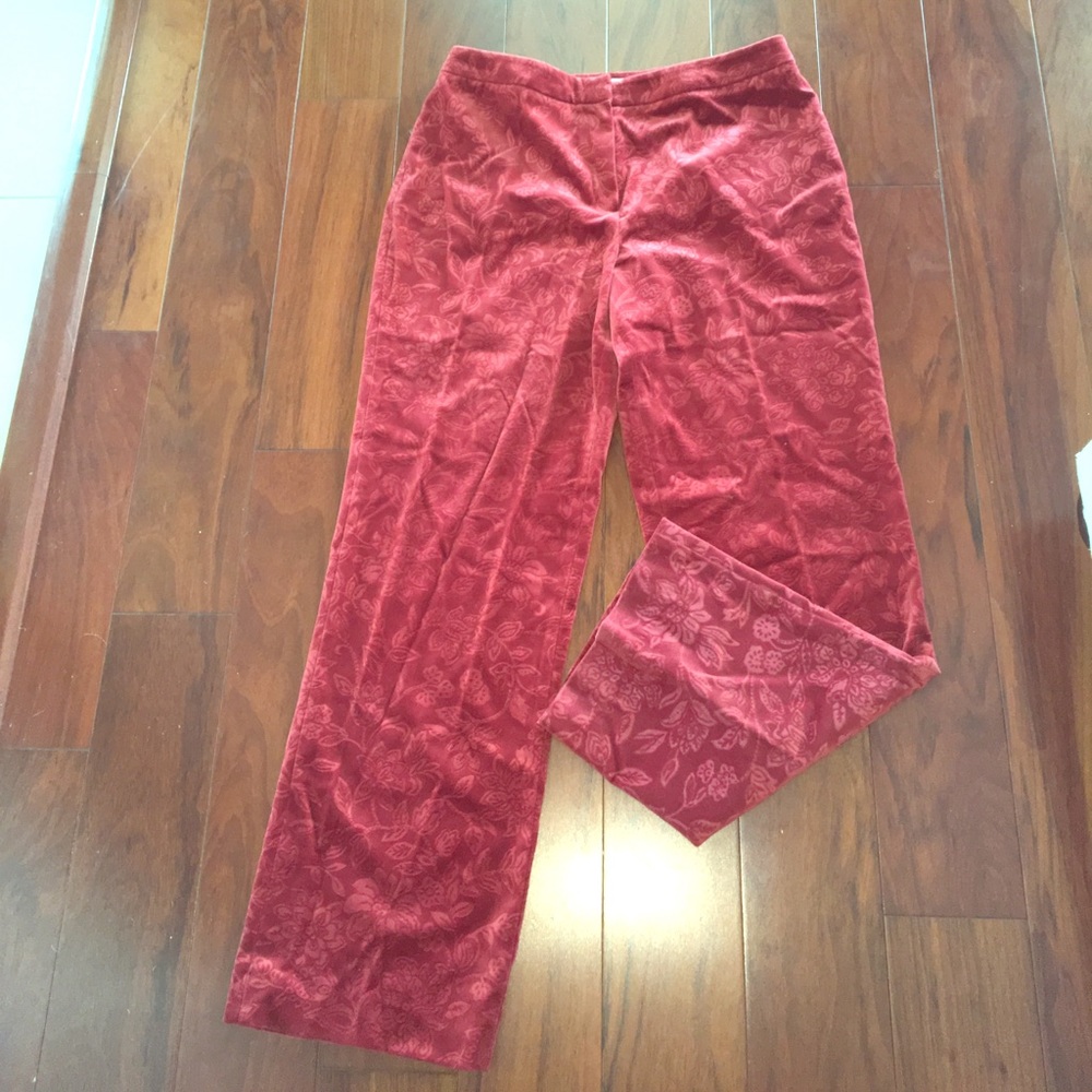 TALBOTS VELOUR PANTS