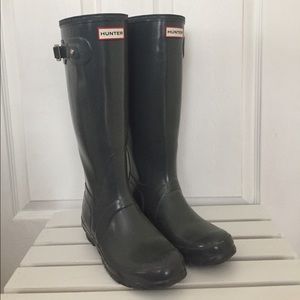 Charcoal Gray Hunter Rain Boots (Tall)